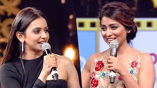 Rakul Preet Singh Calls Shriya Saran Lucky While Taking The Award Siima