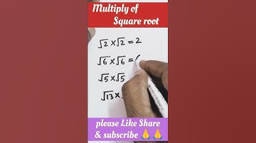 Multiply of square roots | tricks | Math tricks | Mathematics | maths | #shorts #viral #yt #ytshorts