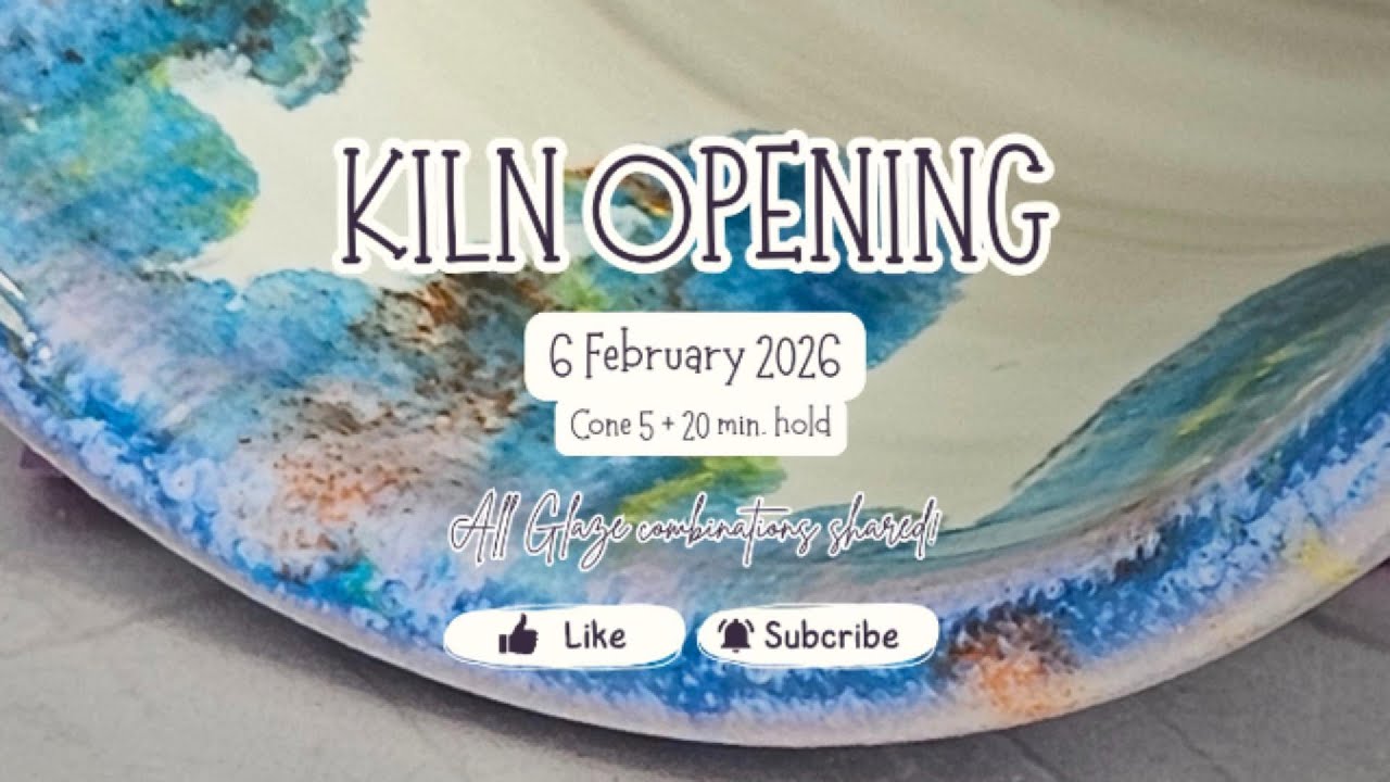 Открытие печи | Результаты обжига глазурью при температуре 5 конусов + Первый обжиг 2026 года | S...