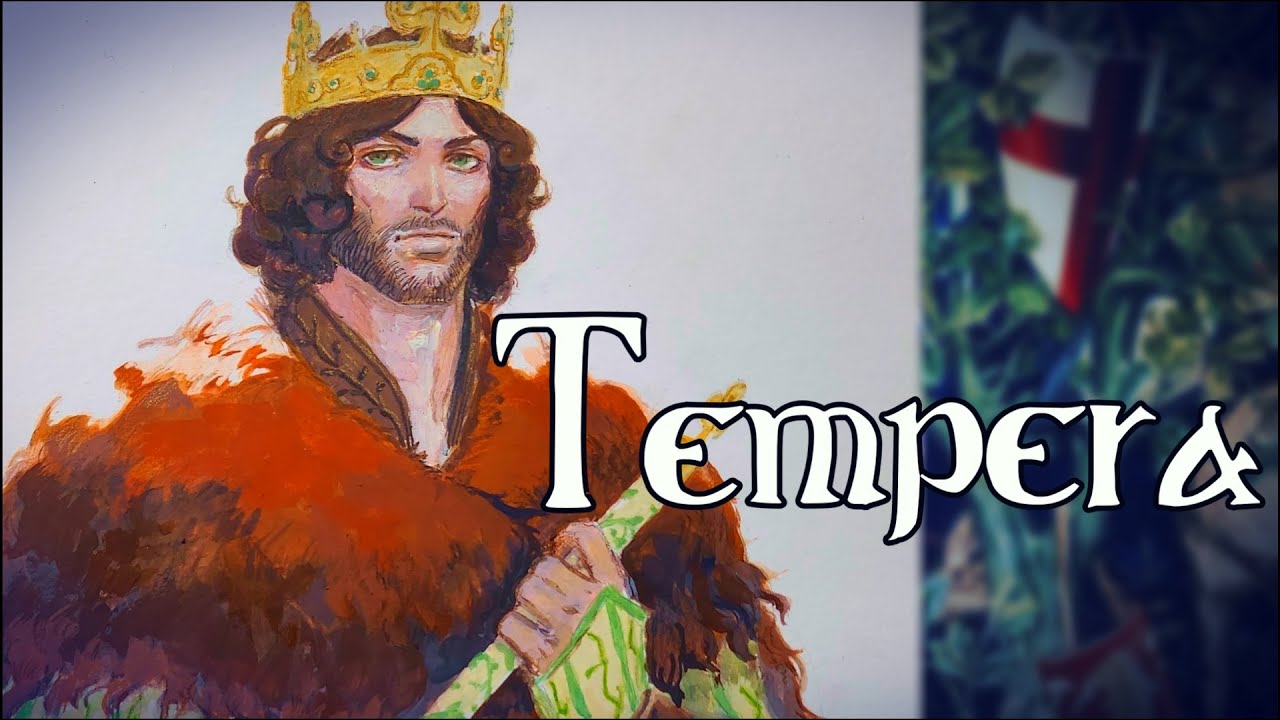 King of Clovers | Playing Card Set | Tempera art