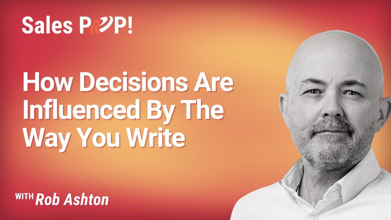 How Decisions Are Influenced By The Way You Write with Rob Ashton - YouTube