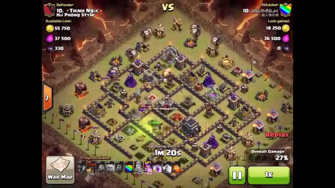 TH9 Shattered Golaloon Attack