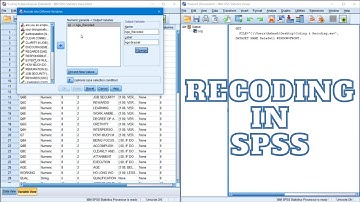 Recoding Variable in SPSS