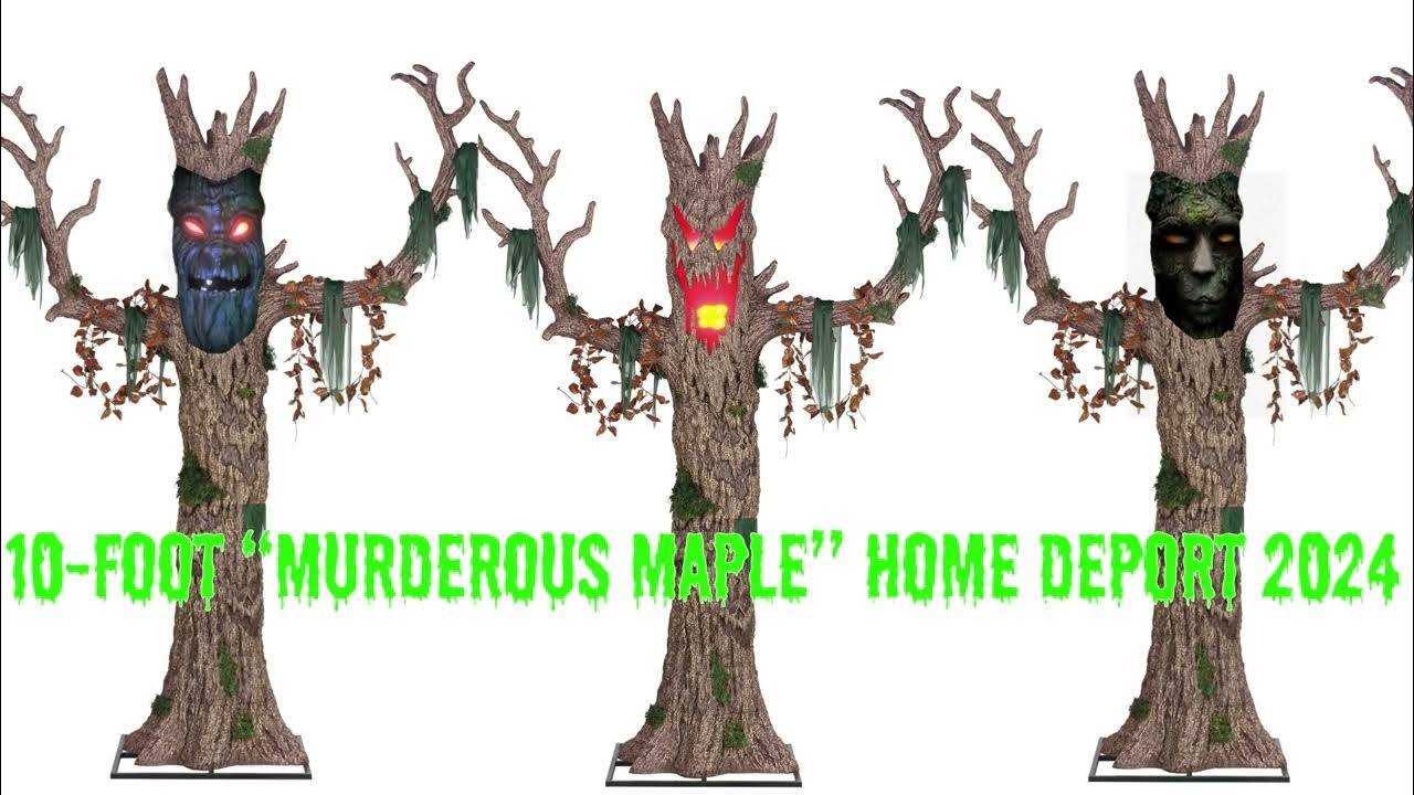 Home Depot Halloween 2024 "Murderous Maple" Tree. YouTube