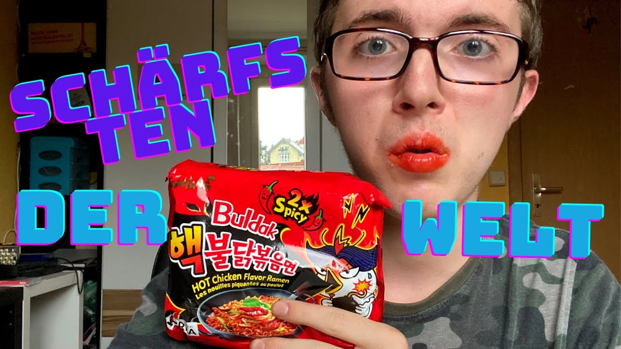 Die schärfsten Nudeln der Welt essen !!! YouTube