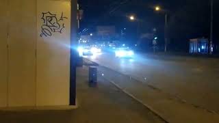 *American siren* Police Mitsubishi Outlander with Wail,Yelp and Hi-Lo. Responding code 3