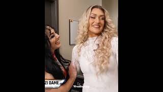 Sol Ruca Zaria Backstage Wwe Nxt Halloween Havoc 2025 Match