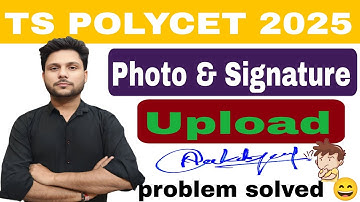 fill tspolycet online application form 2025,how to Upload photo signature Tspolycet form|