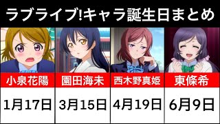 ラブライブ キャラ誕生日まとめ Youtube