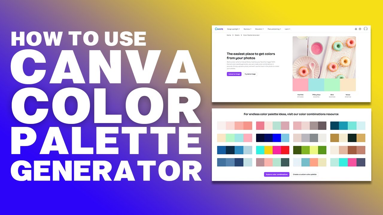 HOW TO USE CANVA COLOR PALLETE GENERATOR