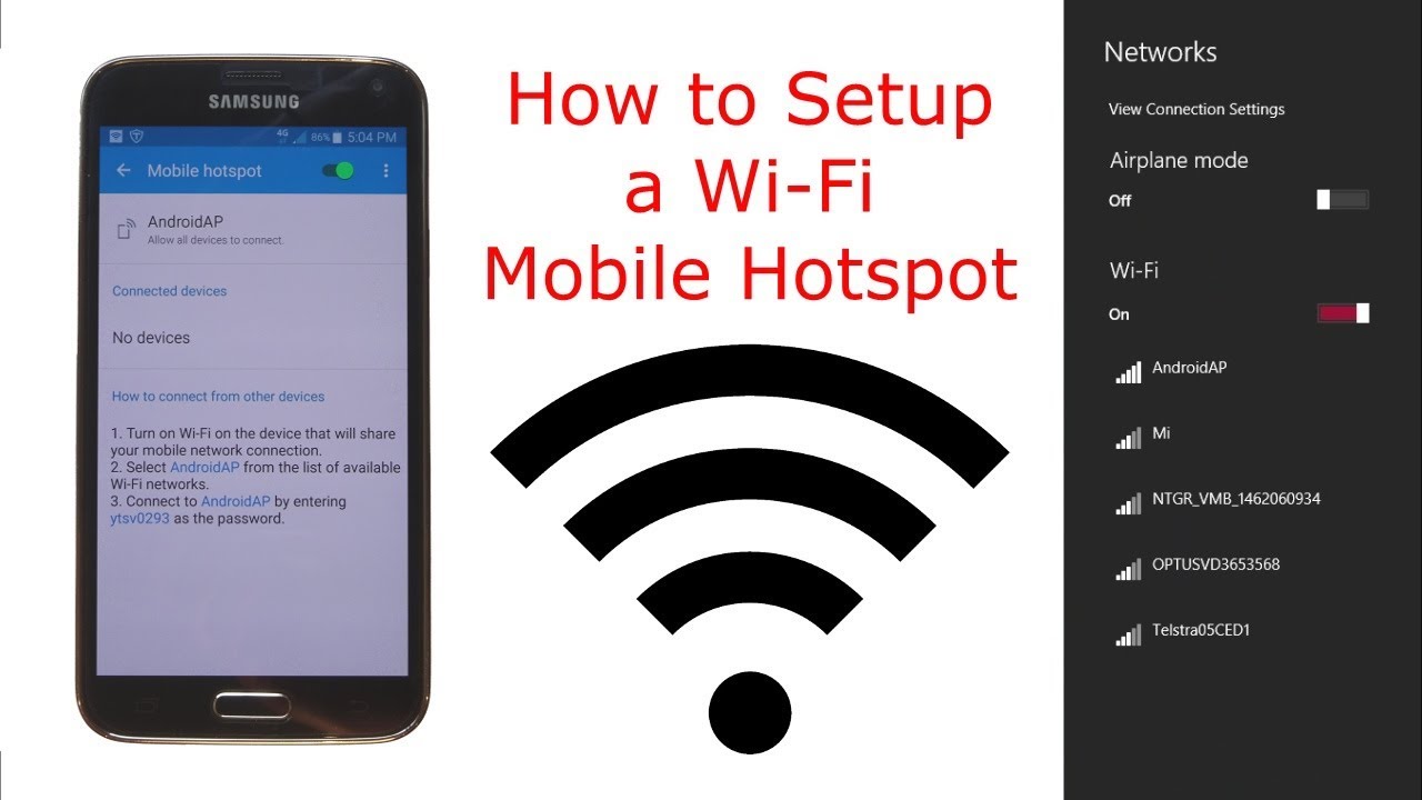 How to Setup a WiFi Mobile Hotspot YouTube