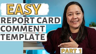 How To Write Easy Report Card Comments