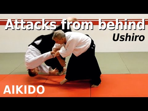 Aikido techniques on USHIRO, grips from behind, by Stefan Stenudd, 7 dan Aikikai shihan