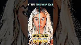 tutorial warp scan filter viral tiktok trend #shorts #filter #funny #trending #tiktok