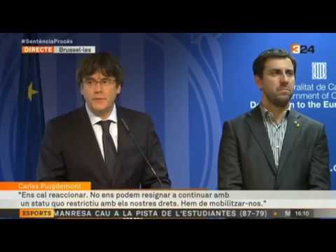 santi vila el nacional Declaració COMPLETA de Carles Puigdemont com a resposta a la sentència del procés