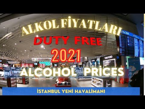 İstanbul Yeni Havalimanı Duty Free ALKOL Fiyatları | Duty Free prices of New İstanbul Airport