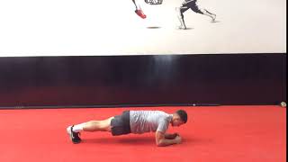 Rocking low plank
