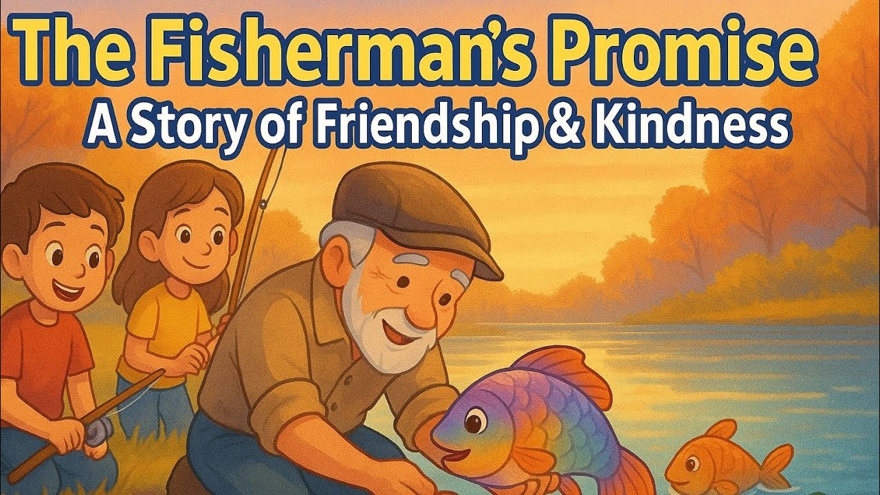 The Fisherman's Promise | A Story of Friendship & Kindness | English Story For Kids | Bedtime Story