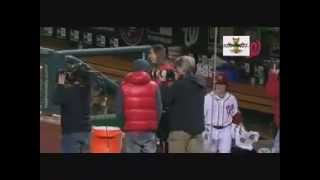 Reporter julie alexandria gets gatorade shower