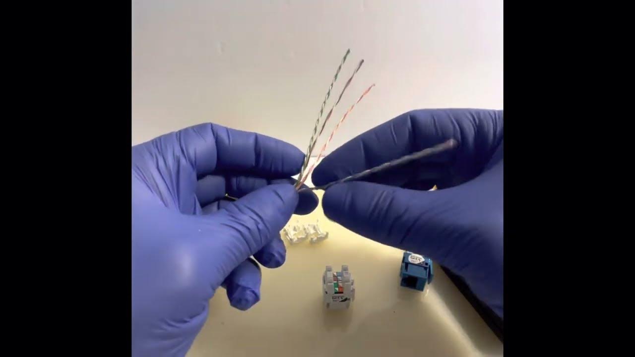 Easy Way to Connect Cat6 cable to jack YouTube