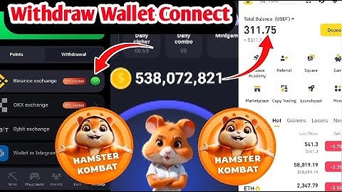 How to connect either Binance, BYBIT or OKX address to Hamster Kombat - Step by step guide