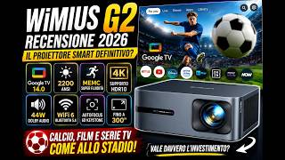 WiMiUS G2 Proiettore RECENSIONE 2026 ⚽ Perfetto per Calcio e Film?