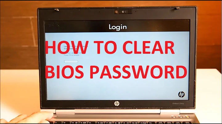 How to remove / clear BIOS password from HP Laptops