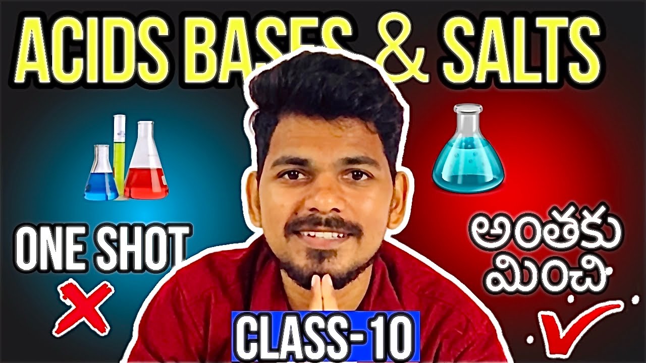 లక్ష్యం Series - Acids, Bases and Salts | Class 10 Science Telugu | 10/ ...