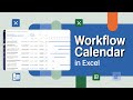 Create Workflow Calendar Chart in Excel | Track Project Progress Dynamically
