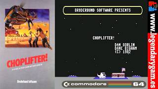 Choplifter - (1983) – C64 - Full Let’s Play - Helicopter Rescue Missions - Dan Gorlin - 33 Rescues