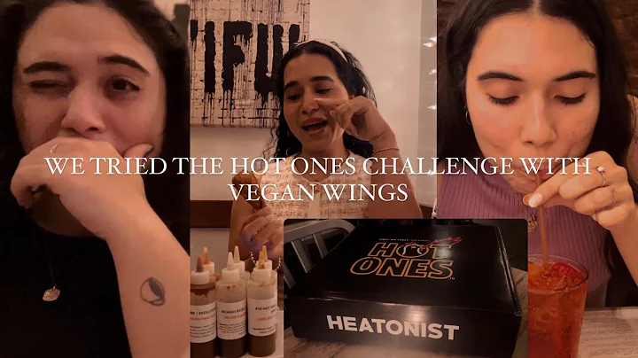 Trying the Hot Ones Challenge with the Same Vegan Wings as Ariana Grande!!