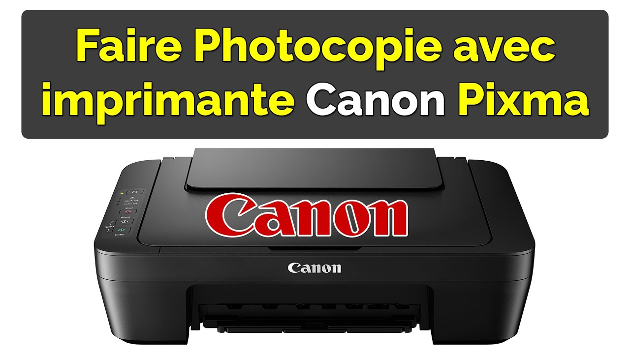 Comment faire Photocopie avec imprimante Canon - YouTube