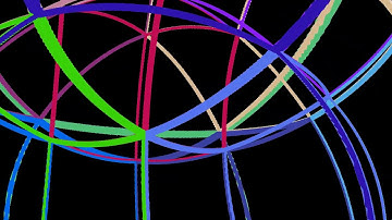 Inside the hypersphere-2-multicolor-24. Fourth dimension. Movement in four-dimensional space.