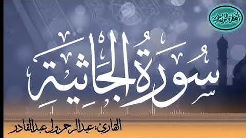 سورة الجاثية للقارئ الموريتاني عبد الرحمن ول عبد القادر