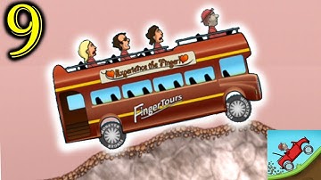 Hill Climb Racing Gameplay Walkthrough Part 9 - Tourist Bus    ( Android / iOS )