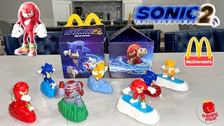 Sonic The Hedgehog 2 McDonalds Happy Meal Toys! All 7! April 2022!