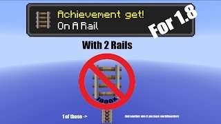 Minecraft - On A Rail Achievement with only 2 Rails (1.8 & Worldborderfriendly)