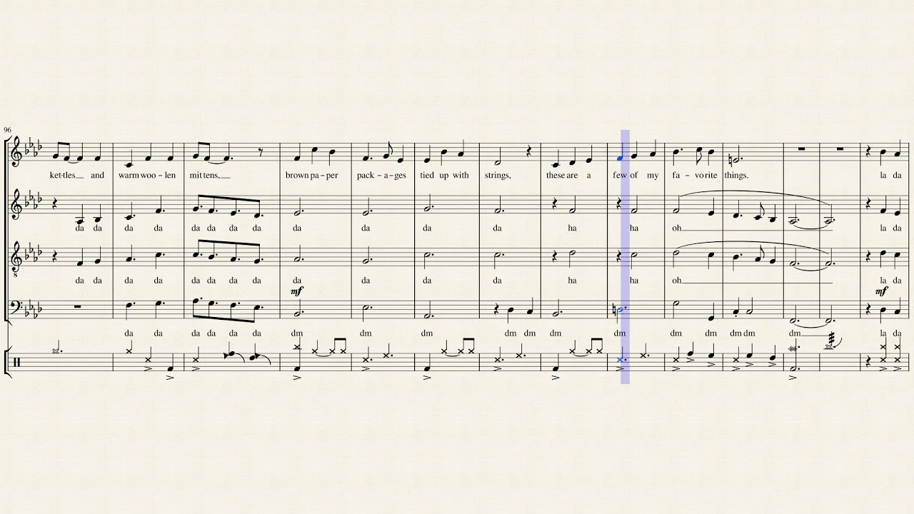 My Favorite Things | Pentatonix [Full Sheet Music/Transcription]