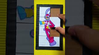 The Amazing Digital Circus Pomni And Jax cardboard puzzle #cardboardcraft #theamazingdigitalcircus