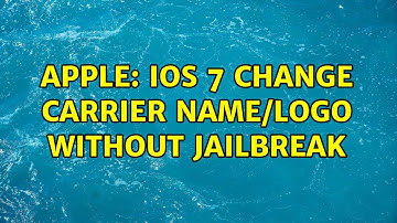 Apple: iOS 7 Change Carrier name/logo without Jailbreak