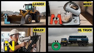 Abc Construction Vehicles Song For Kids Learn Az Trucks Machines Energypac Kids Tv