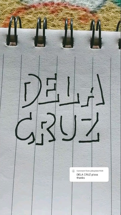Dela Cruz #namesinshadows #shadowlettering #lettersbyangelica #shorts