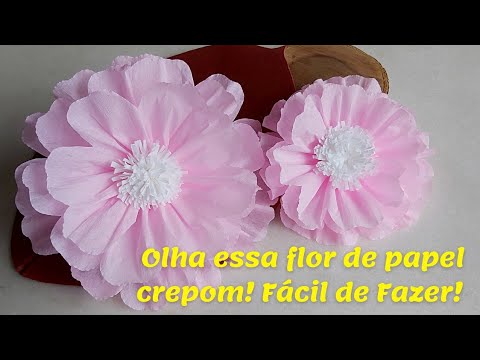 DIY Flor de Papel Crepom (Flor p/ Decoração Junina Fácil de Fazer) - thptnganamst.edu.vn