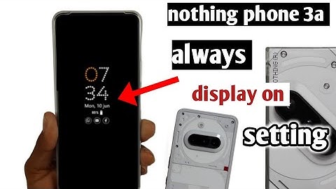 Nothing phone 3a 5g always on display setting|| nothing 3a always display on setting kaise kare 