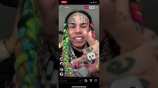 6ix9ine IG Live | 2M Views Instagram World Record | Responds to Hate and Snitching