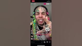 6ix9ine IG Live | 2M Views Instagram World Record | Responds to Hate and Snitching