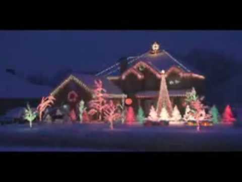 Christmas Light Show - Amazing Grace Techno