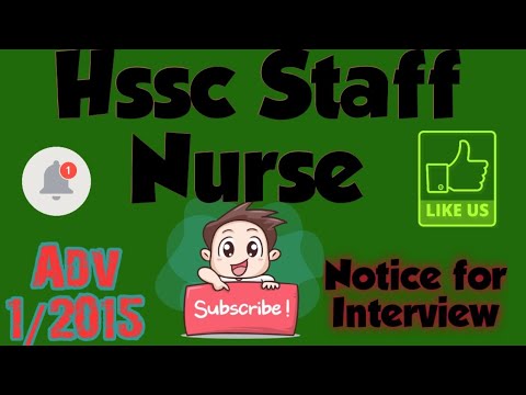 Hssc staff nurse Adv 1/2015