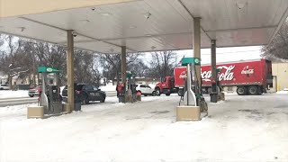 Big Truck Vs. Car Fender Bender In Grand Forks