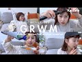 【GRWM】アパレルスタッフの遅番出勤前/朝の準備 / 朝ご飯もしっかり食べます | #kastane #GRWM #ヘアメイク